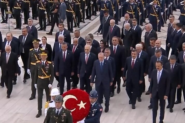 Cumhurbaşkanı Recep Tayyip Erdoğan ve devlet erkanı, 30 Ağustos Zafer