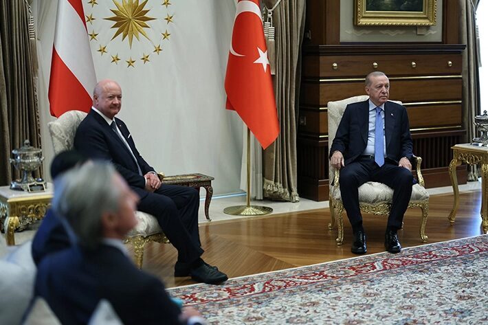 Cumhurbaşkanı Recep Tayyip Erdoğan, Avusturya Başbakanı Christian Stocker ile görüşmesinin