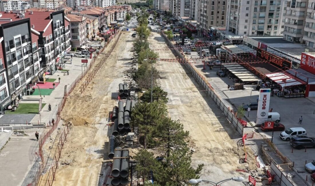 Ankara Büyükşehir Belediyesi’nin Dikimevi-Natoyolu Raylı Sistem Uzatma Hattı Projesi’nde çalışmalar