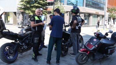 Düzce'de Zabıta ve Trafik Şube Müdürlüğü ekipleri; İstanbul Caddesi, Gaziantep