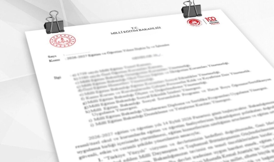 Milli Eğitim Bakanı Yusuf Tekin imzasıyla yayımlanan genelgeyle, 2026-2027 eğitim
