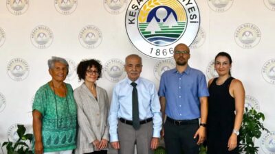 ERÇED Başkanı Av. Baturay Ulu ve yönetimi, Keşan Belediye Başkanı