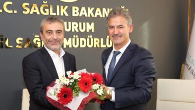 Erzurum İl Sağlık Müdürlüğü’nde görev değişimi dolayısıyla devir teslim töreni