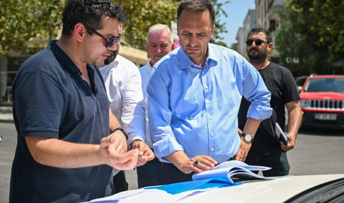 İzmir'de Bornova Belediyesi, Zafer ve Süvari Caddeleri'ni kapsayan büyük bir