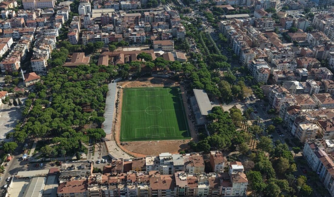İzmir Büyükşehir Belediyesi, Ödemişli sporcuların kullandığı Saraçoğlu Stadı’nın yaklaşık 8