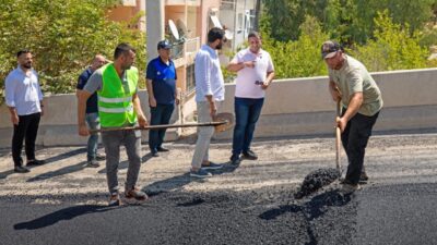 Narlıdere’de asfalt serim çalışmaları aralıksız sürerken, Narlıdere Belediye Başkanı Erman