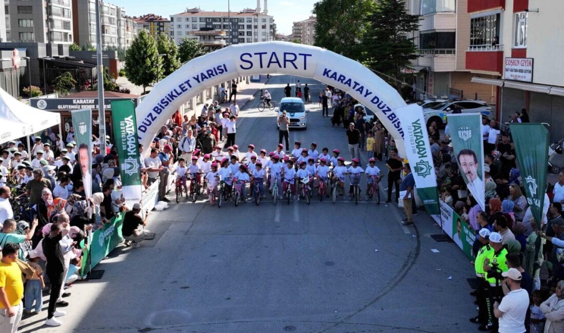 Konya Karatay'da geleneksel olarak düzenlenen Düz Bisiklet Yarışı’nın 11’incisi için