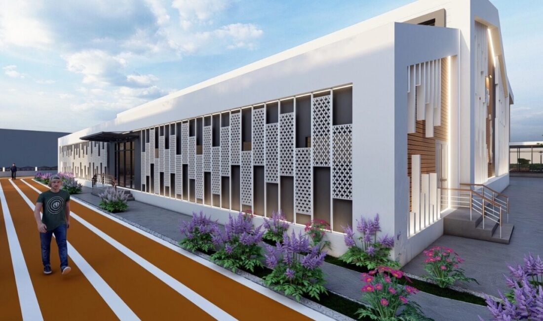 Malatya Büyükşehir Belediyesi tarafından Tecde Mahallesi’nde yapımı sürdürülen spor, kültür
