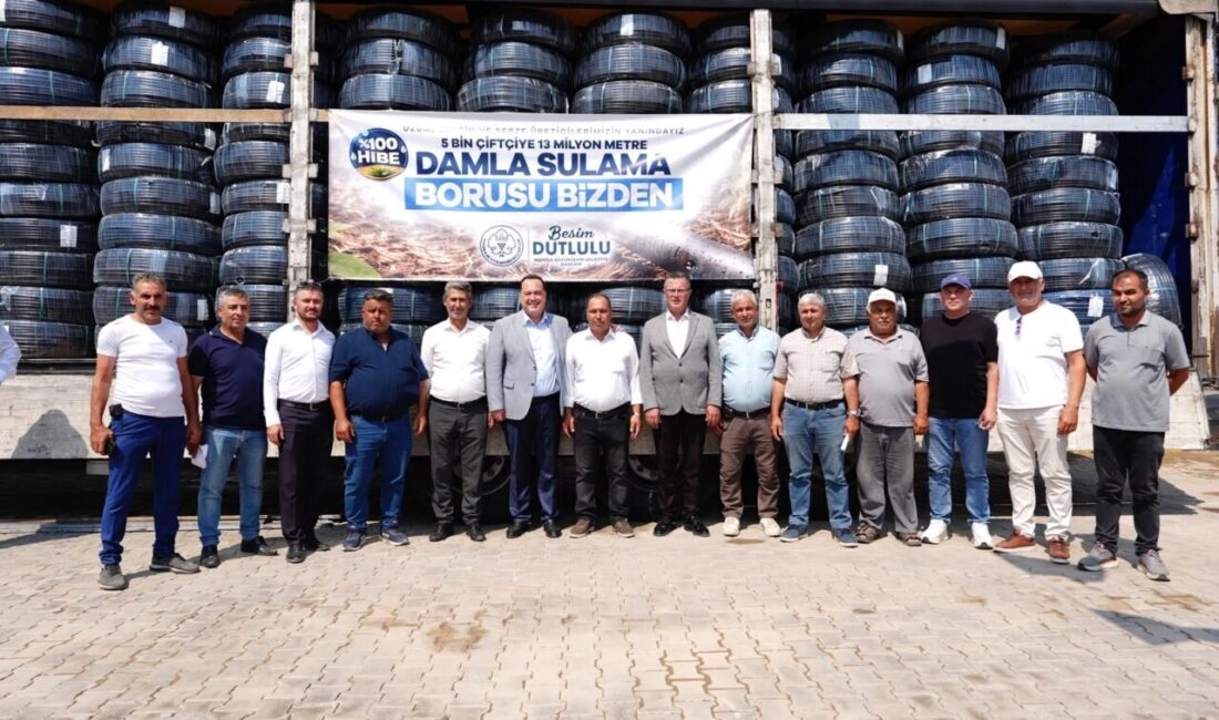 Manisa Büyükşehir Belediyesi, tarımsal üretimde suyun verimli kullanılmasını sağlamak ve