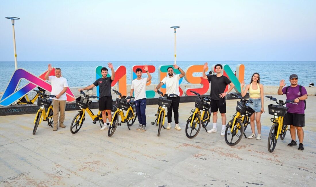 Mersin Büyükşehir Belediyesi’nin elektrikli bisiklet paylaşım sistemi MERBİS, yaklaşık 9