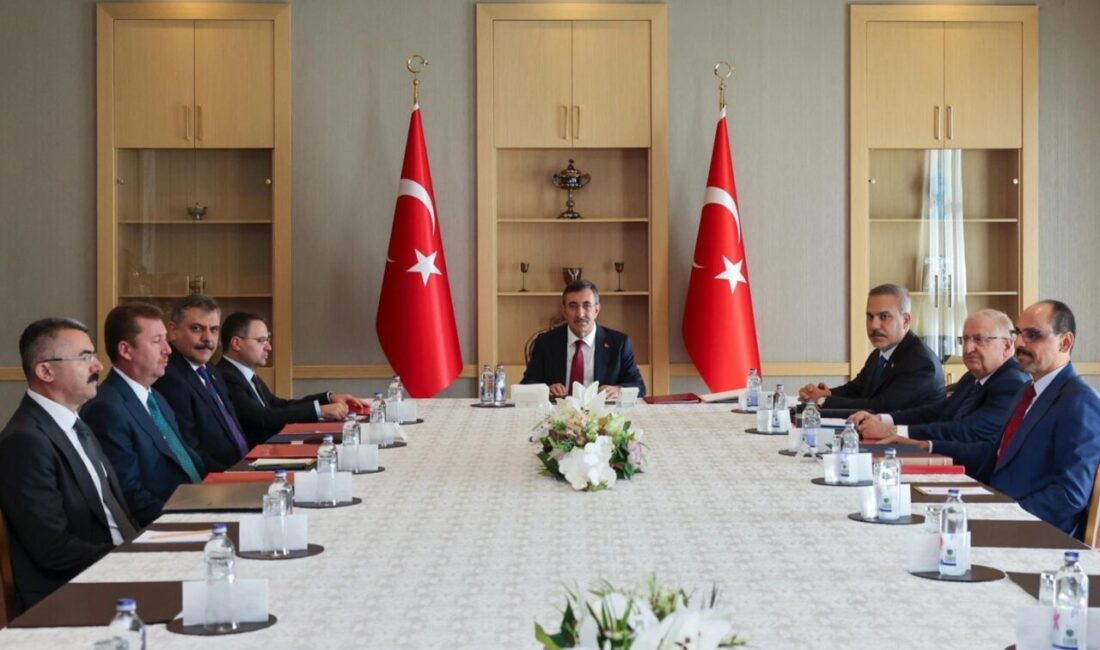 Cumhurbaşkanı Yardımcısı Cevdet Yılmaz başkanlığındaki Milli Dayanışma ve Bütünleşme Koordinasyon