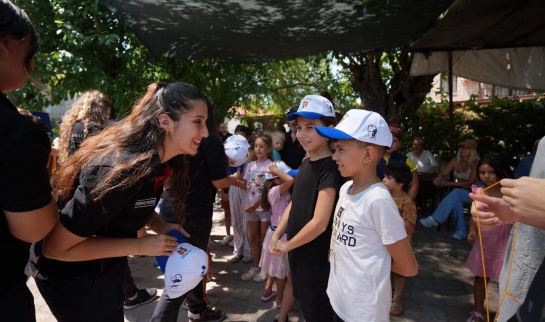 Muğla Büyükşehir Belediyesi Fethiye Yeşilüzümlü’de yaşanan yangından etkilenen çocuklar için