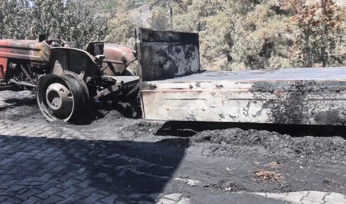 Seydikemer’de meydana gelen orman yangınının ardından Muğla Büyükşehir Belediyesi ekipleri,