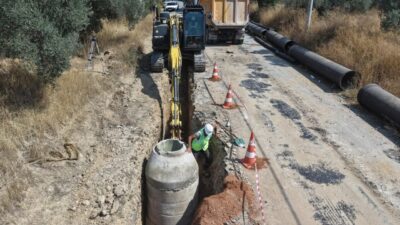 MUSKİ Genel Müdürlüğü, Milas ilçesi Menteş Mahallesi’nde yıllardır yaşanan kanalizasyon