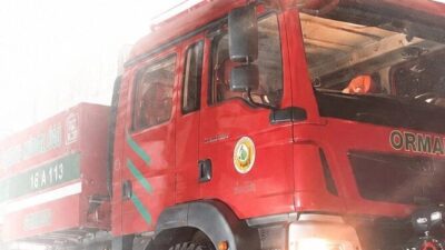Muğla’daki orman yangınına müdahale için bölgeye giden Bursa Orman Bölge