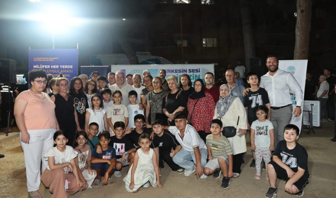 Bursa'da Nilüfer Belediyesi’nin mahalle sakinleriyle doğrudan iletişim kurmak ve talepleri