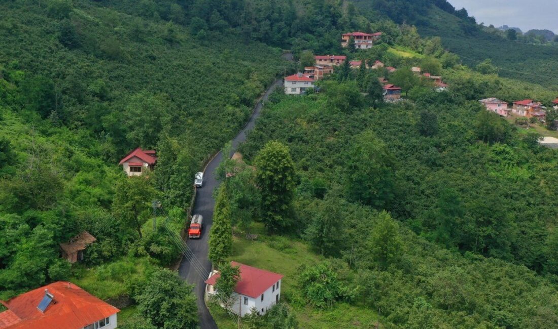 Ordu Büyükşehir Belediyesi, ilçelerde sürdürdüğü ulaşım yatırımları kapsamında Ulubey ilçesi