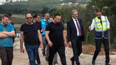 Sakarya Büyükşehir Belediye Başkanı Yusuf Alemdar, Şehir Hastanesi inşaat alanında