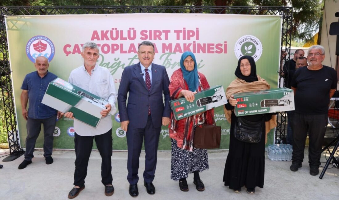 Trabzon Büyükşehir Belediyesi, Of’taki çay üreticilerine yüzde 100 hibeli 75