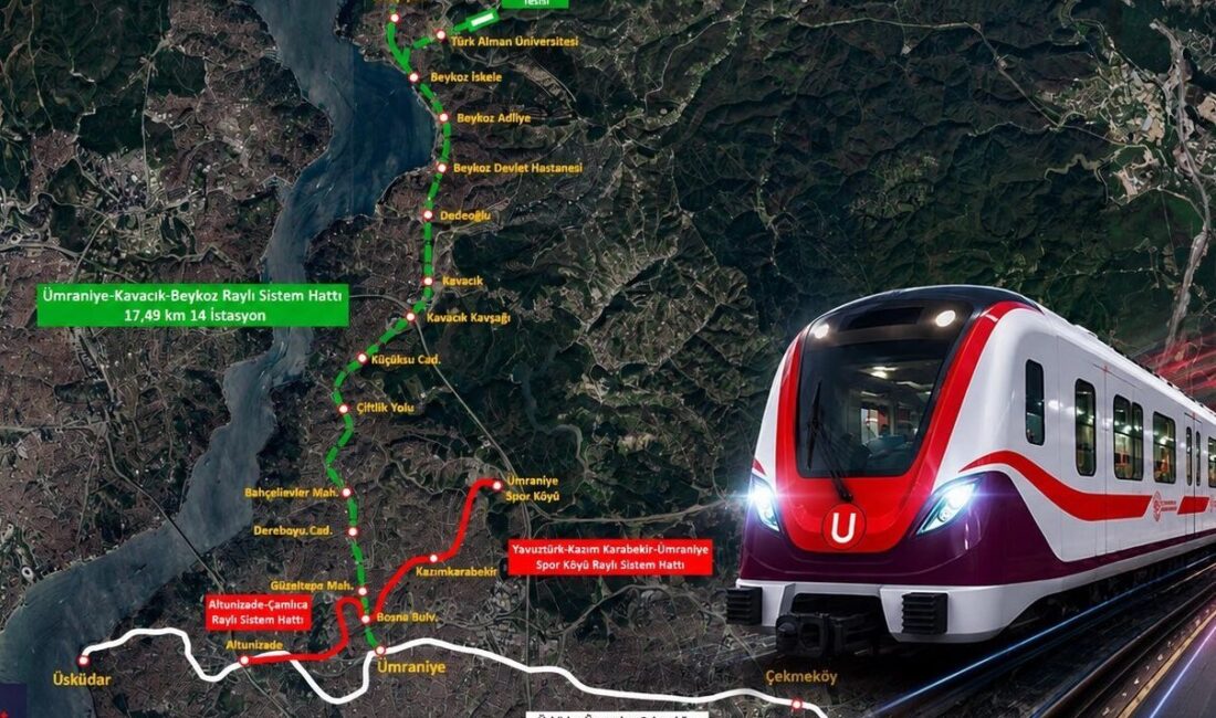 Ulaştırma ve Altyapı Bakanı Abdulkadir Uraloğlu, Ümraniye-Kavacık-Beykoz Raylı Sistem Hattı’nın