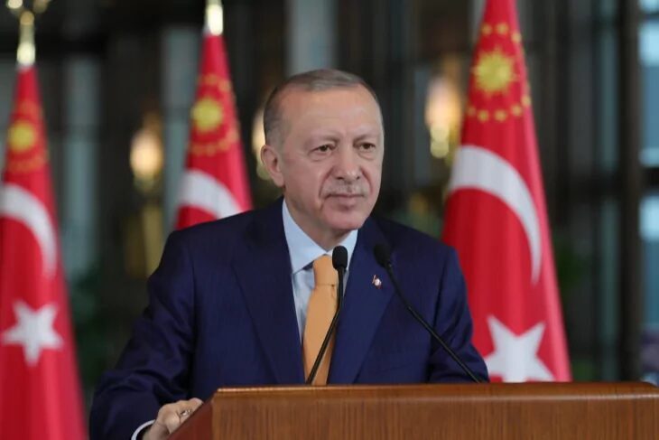 Cumhurbaşkanı Recep Tayyip Erdoğan, Cumhurbaşkanlığı Külliyesi’nde 5 ülkenin büyükelçisini kabul