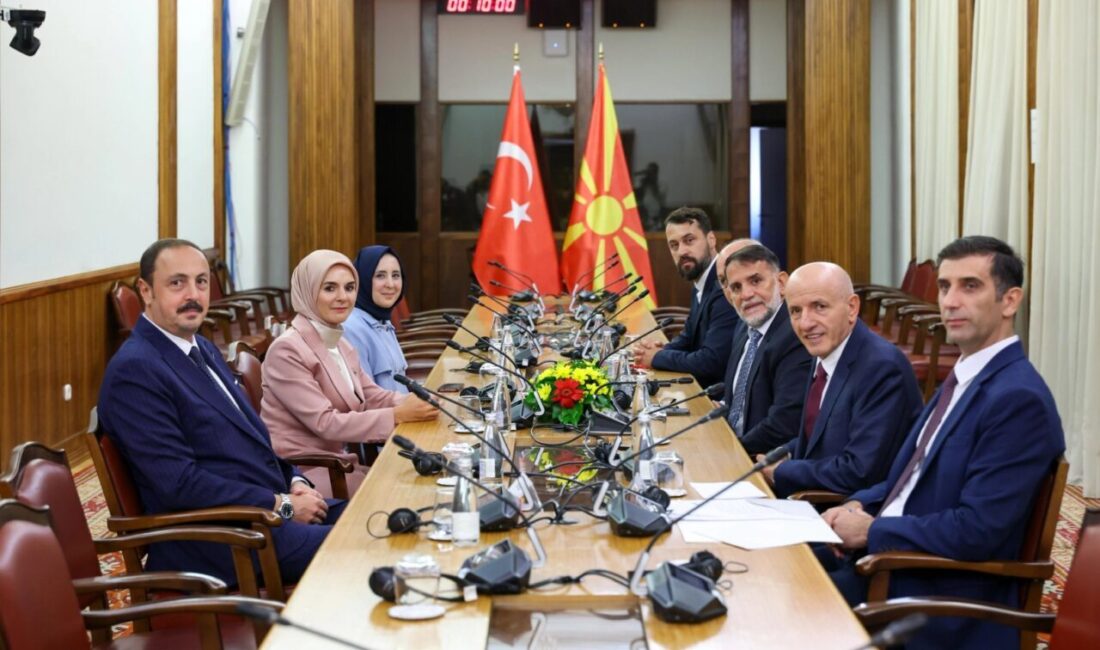 Aile ve Sosyal Hizmetler Bakanı Mahinur Özdemir Göktaş, Kuzey Makedonya’daki
