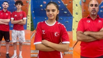İnegöl Belediye Spor Kulübü spor tırmanış branşı sporcuları Beril Korkmaz,