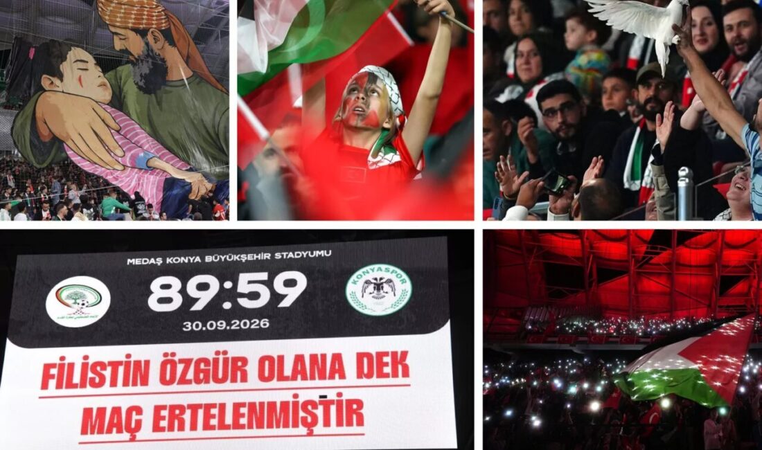 Cumhurbaşkanı Recep Tayyip Erdoğan, Konyaspor ile Filistin Millî Futbol Takımı