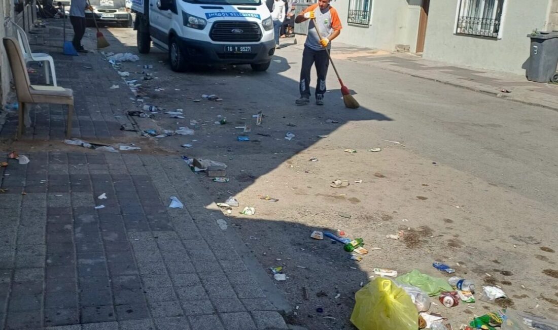 Bursa'nın İnegöl ilçesinde Orhaniye Mahallesi Uncu Sokak'ta gece saatlerinde gerçekleştirilen