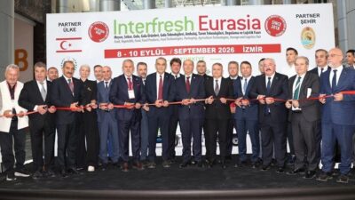 İzmir’de üçüncü kez düzenlenen Interfresh Eurasia Fuarı, yaş meyve sebze,