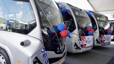 İstanbul Büyükşehir Belediyesi, 400 otobüs, 100 metrobüs, 50 elektrikli otobüs