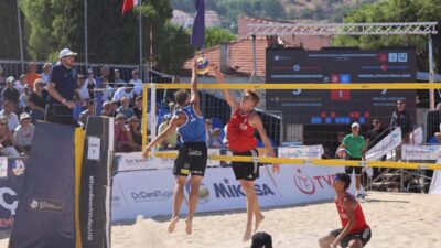 Foça’da düzenlenen 2026 CEV U18 Avrupa Plaj Voleybolu Şampiyonası’nda kadınlar