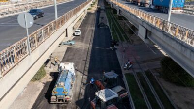 İZSU Genel Müdürlüğü’nün Liman Caddesi’nde yürüttüğü altyapı çalışmasının ilk etabı