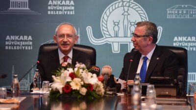CHP Genel Başkan Kemal Kılıçdaroğlu, Ankara Büyükşehir Belediye Başkanı Mansur