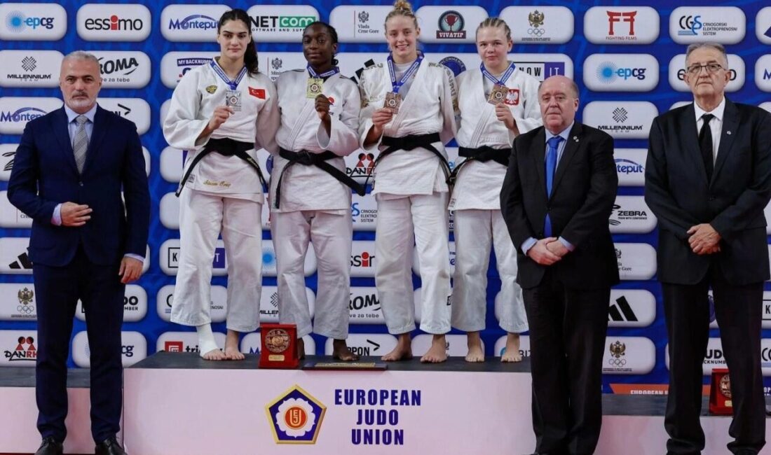 Konya Büyükşehir Belediyespor’un millî judocusu Sinem Oruç, Karadağ’da düzenlenen Gençler