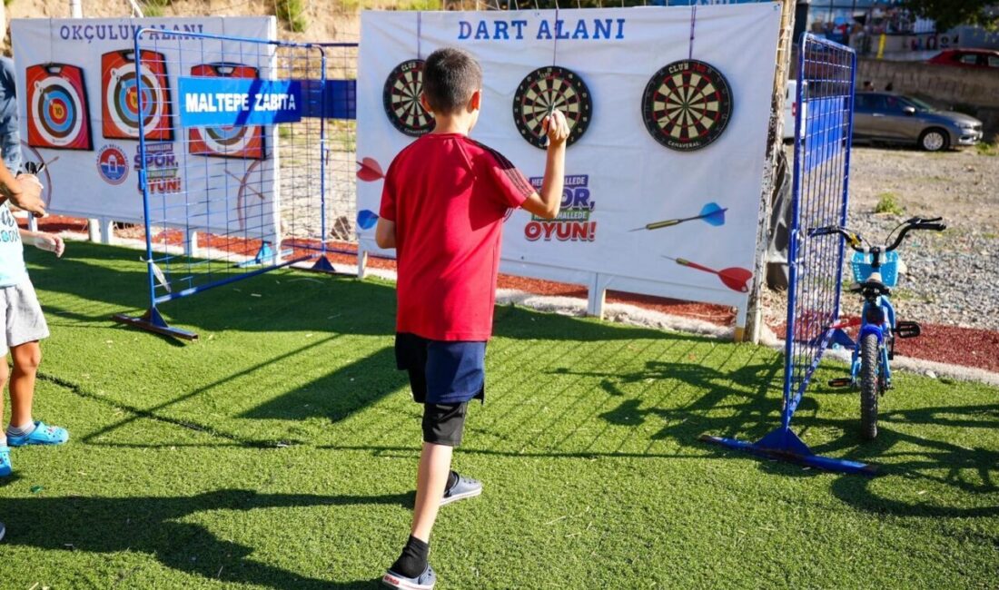 Maltepe Belediyesi, yaz boyunca çocukları mahallelerde düzenlediği oyun ve spor