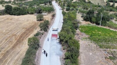 Manisa’nın her noktasında yol yapım çalışmalarını aralıksız sürdüren Manisa Büyükşehir
