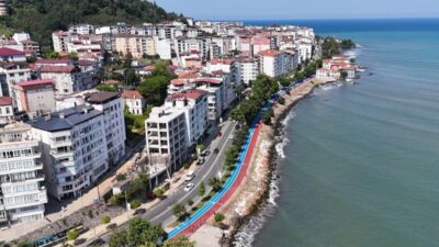 Ordu Büyükşehir Belediyesi, 2021 yılında Ünye’de başlattığı Bisiklet ve Yürüyüş Yolu