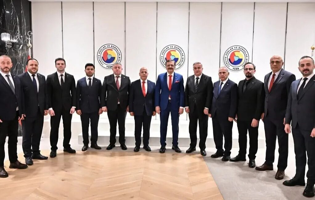 Artvin Ticaret Borsası Başkanı Osman Akyürek ve heyeti, TOBB Başkanı
