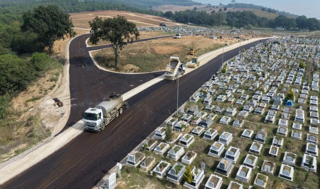 Bursa Büyükşehir Belediyesi, Kestel ilçesindeki Erdoğanköy Kent Mezarlığı’nın iç ve