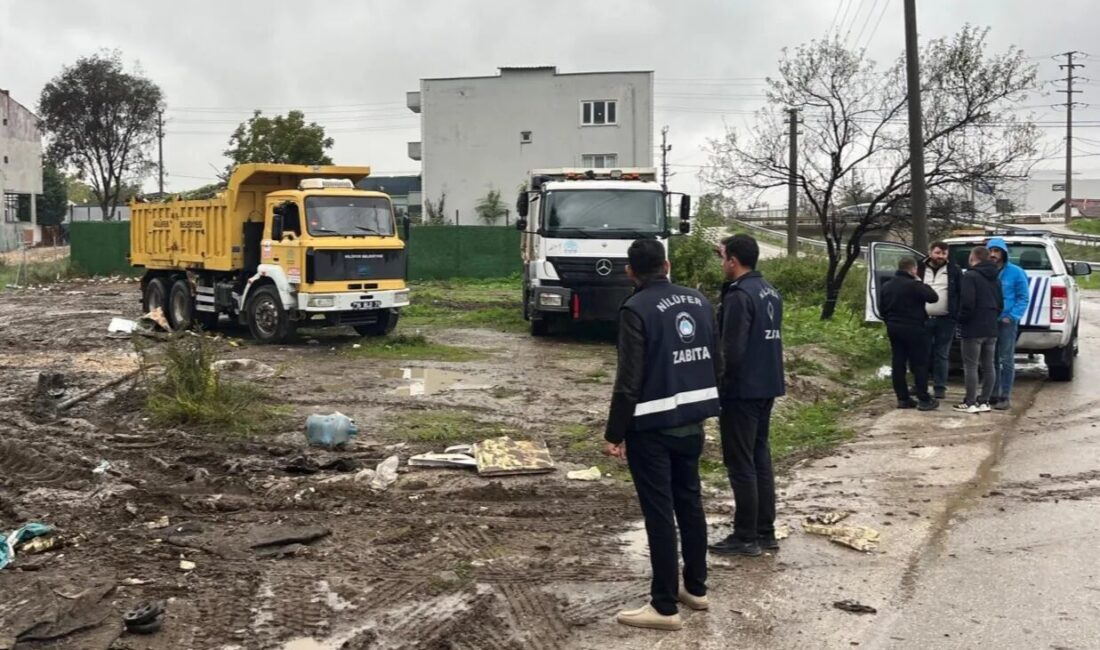 Bursa'da Nilüfer Belediyesi, Yaylacık Mahallesi’nde çevre kirliliğine yol açan 4