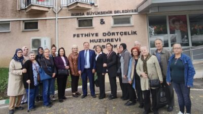 TÜED Uludağ Şubesi, Yaşlılar Haftası'nda Fethiye Dörtçelik Huzurevini ziyaret etti.