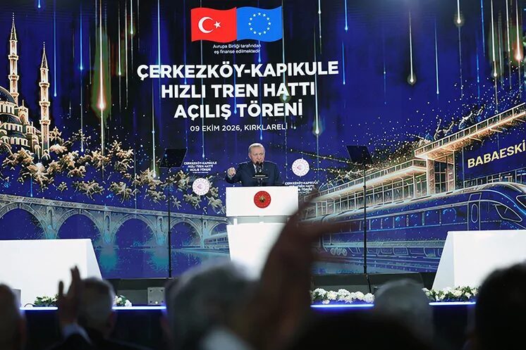 Cumhurbaşkanı Recep Tayyip Erdoğan, Çerkezköy-Kapıkule Hızlı Tren Hattı Açılış Töreni’nde