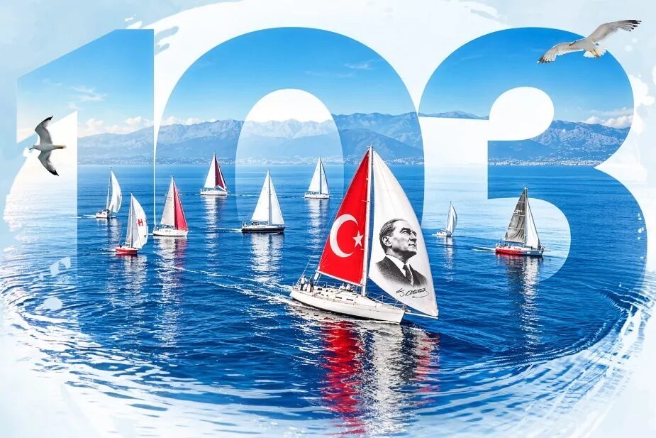 İzmir, Cumhuriyet’in 103’üncü yıl dönümünü fener alayı, havai fişek gösterileri