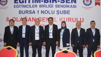 Eğitim-Bir-Sen Bursa 1 Nolu Şubesi’nin 8. Olağan Genel Kurulu, üyelerin