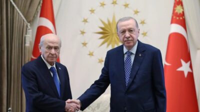 Cumhurbaşkanı Recep Tayyip Erdoğan, MHP Genel Başkanı Devlet Bahçeli ile