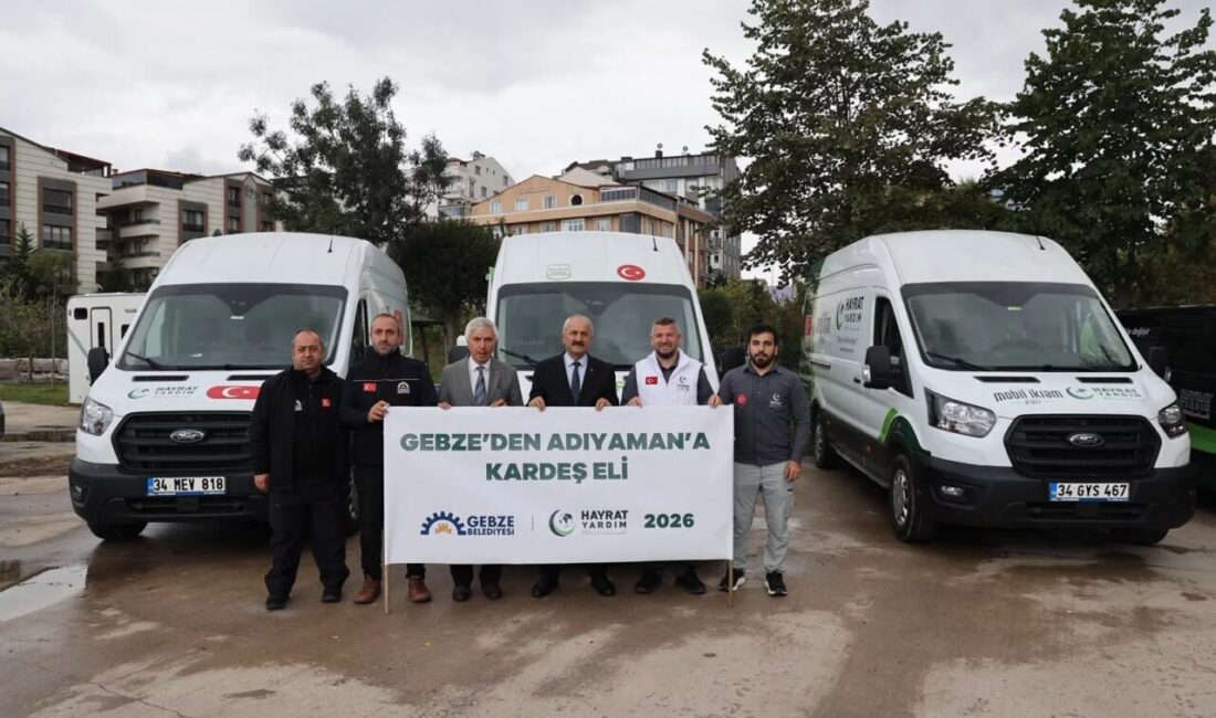 Gebze Belediyesi, Hayrat İnsani Yardım Derneği iş birliğiyle “Gebze’den Adıyaman’a