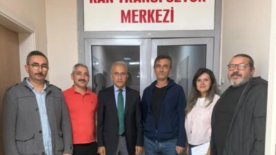 Hürriyetçi Sağlık Sen Genel Başkan Yardımcısı Ömer Çeker, kan bankası