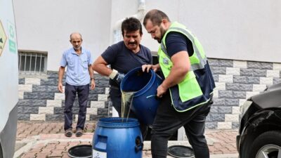 Kayseri Talas Belediyesi tarafından yürütülen Bitkisel Atık Yağ Toplama Kampanyası,