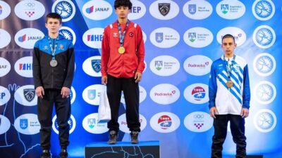 Konya Karatay Belediyespor Kulübü Güreş Takımı’nın başarılı sporcusu Mustafa Kerem